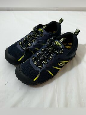Keen Kids Navy and Yellow Athletic Sneakers